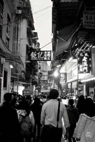 Street light and egg tarts.